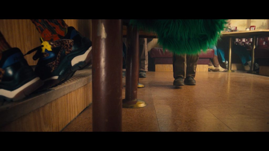 ASH ADDICT Leopard Print Pony Hair & Black Mesh Sneakers of Barbie Ferreira as Bailey in Unpregnant (2020) (Image 1)