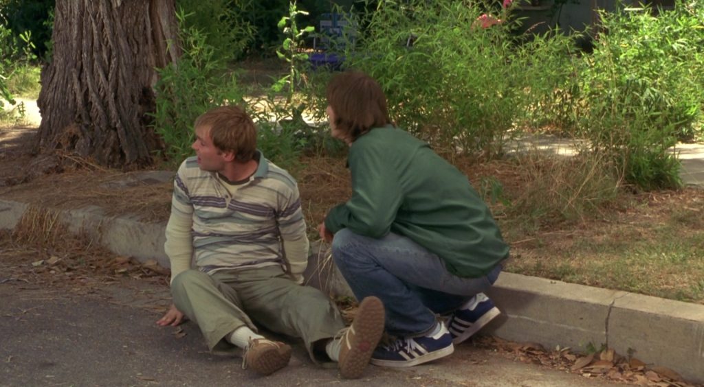 Adidas Blue Sneakers Worn by Ashton Kutcher in Dude, Where’s My Car (2000) (Image 1)