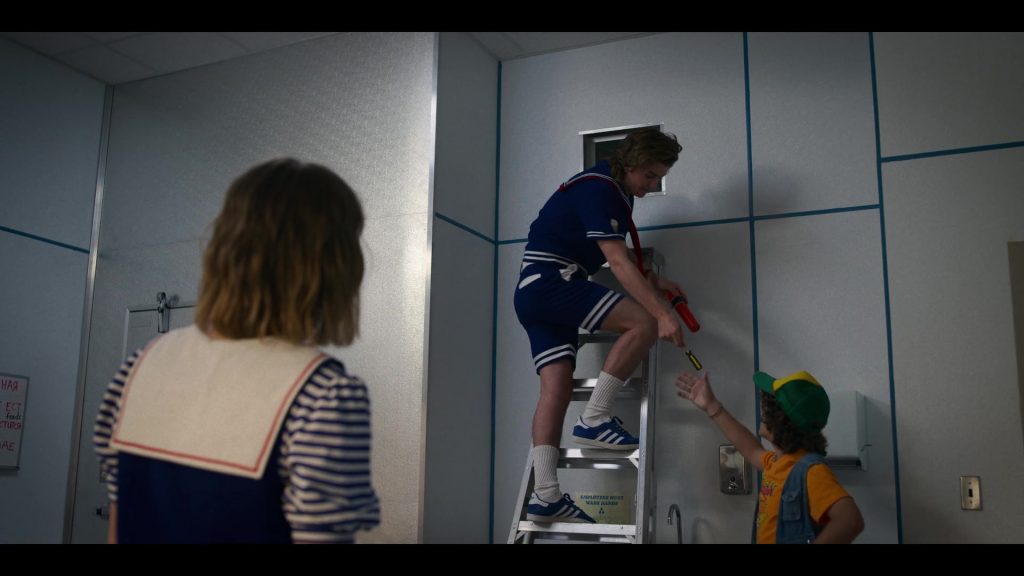 Adidas Blue Sneakers Worn by Joe Keery as Steve Harrington in Stranger Things – Season 3, Episode 4, “The Sauna Test” (2019) (Image 2)