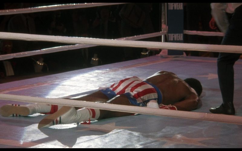 Adidas Boxing White Shoes Worn by Carl Weathers (Apollo Creed) in Rocky 4 (1985) (Image 1)