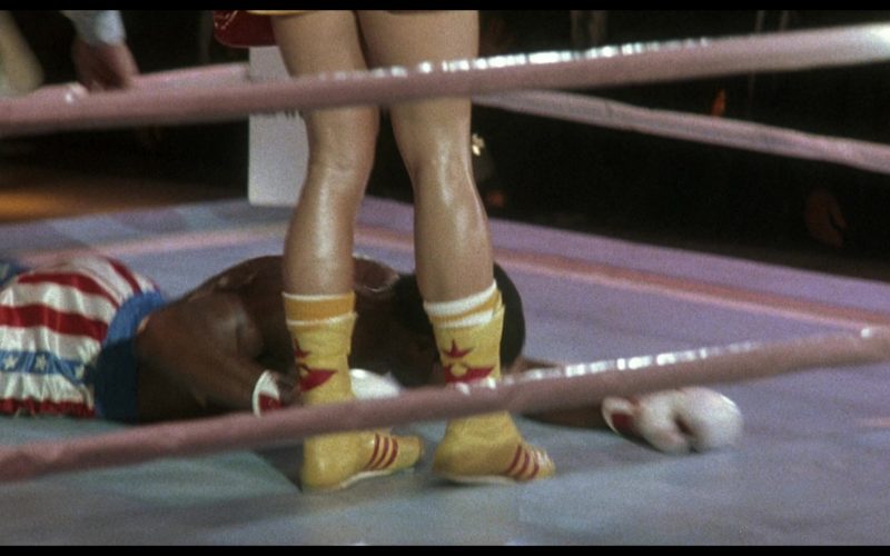 Adidas Boxing Yellow Shoes Worn by Dolph Lundgren (Captain Ivan Drago) in Rocky 4 (1985) (Image 1)