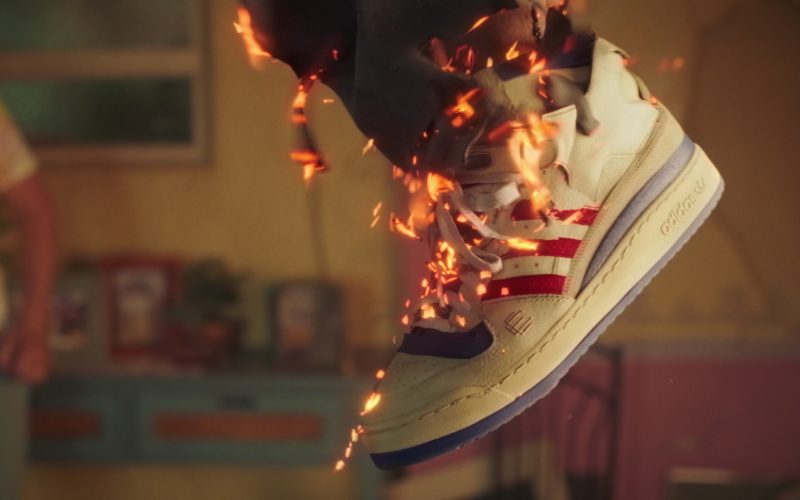 Adidas Forum 84 High Sneakers Worn by Xolo Maridueña as Jaime Reyes in Blue Beetle (2023) (Image 1)
