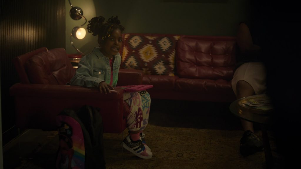 Adidas Girls Sneakers in Rap Sh!t S02E02 “Heavy Traffic” (2023) (Image 1)
