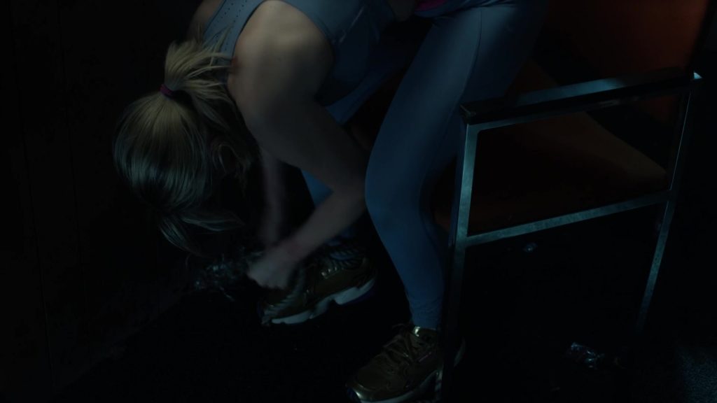 Adidas Gold Women's Sneakers in L.A.'s Finest S02E10 “Deliver Us from Evil” (2020) (Image 1)