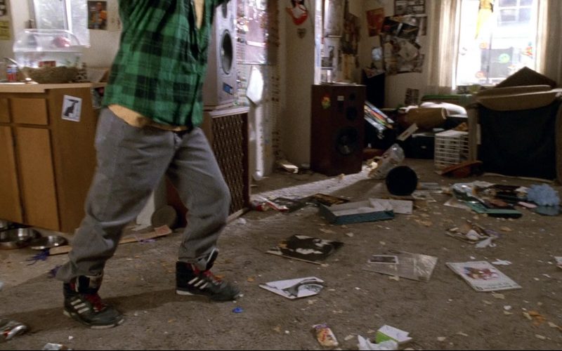 Adidas High Top Sneakers (Black) Worn by Alex Winter in Bill & Ted's Bogus Journey (1991) (Image 1)