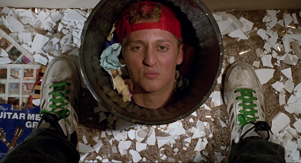 Adidas High Top Sneakers (White) Worn by Keanu Reeves in Bill & Ted's Bogus Journey (1991) (Image 4)