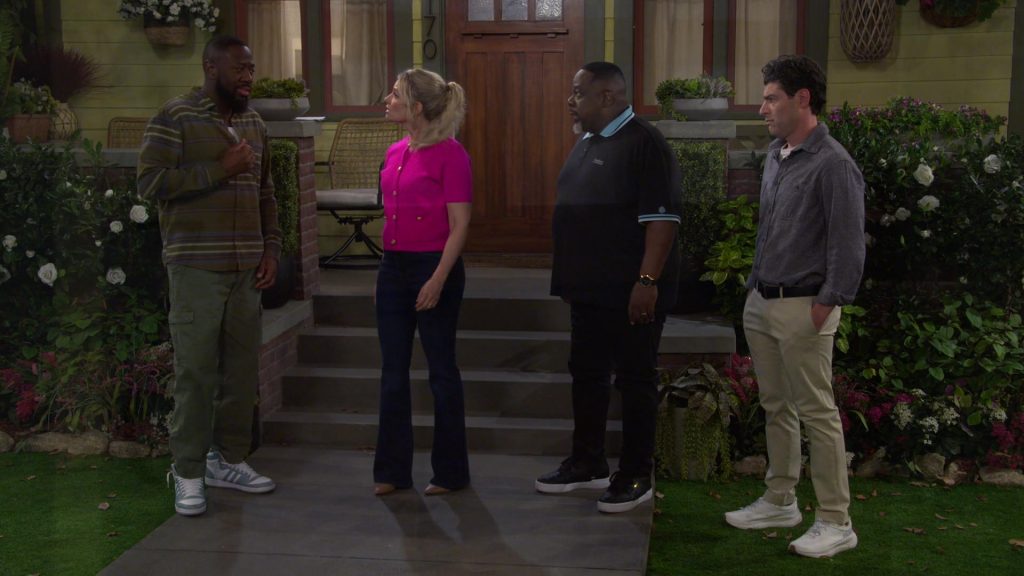 Adidas, Hoka Shoes in The Neighborhood S07E15 “Welcome to the Signature Service Loyalty Rewards Program” (2025) (Image 1)