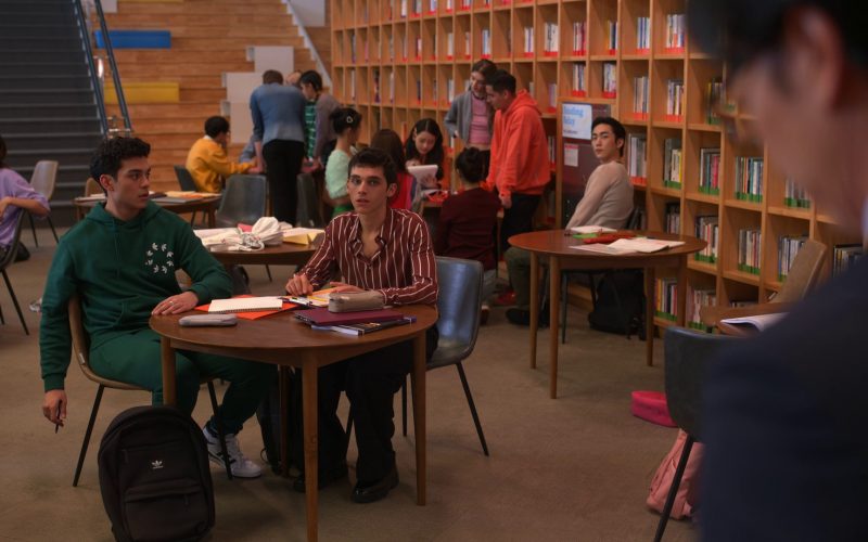 Adidas Hoodie, Pants, Sneakers and Backpack of Anthony Keyvan in XO, Kitty S01E07 “TIL” (2023) (Image 1)