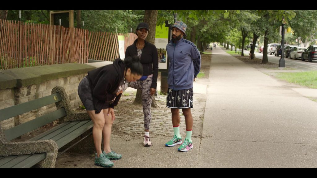 Adidas Jacket, Nike Sneakers in Survival Of The Thickest S02E07 “You Best Come Correct, Bitch.” (2025) (Image 1)