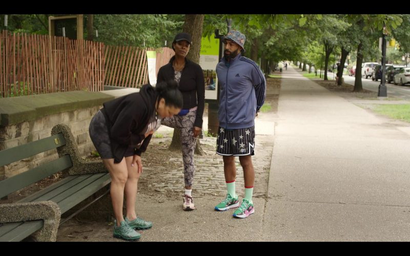 Adidas Jacket, Nike Sneakers in Survival Of The Thickest S02E07 “You Best Come Correct, Bitch.” (2025) (Image 1)