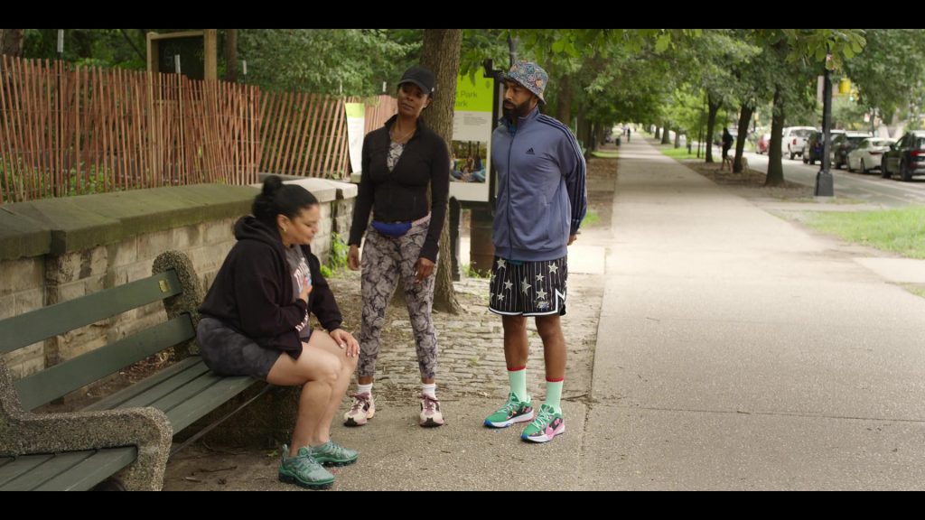 Adidas Jacket, Nike Sneakers in Survival Of The Thickest S02E07 “You Best Come Correct, Bitch.” (2025) (Image 2)