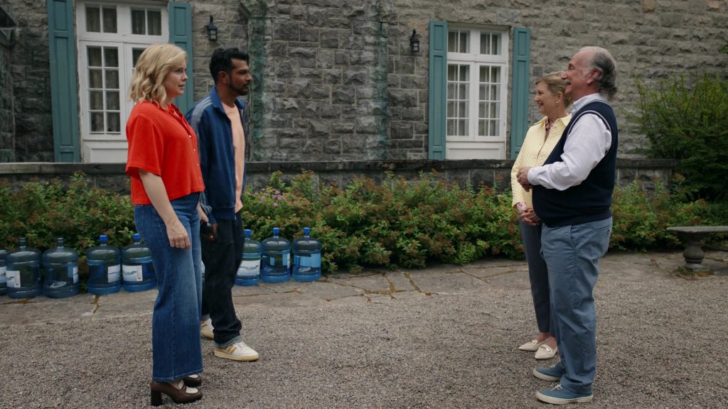 Adidas Jacket and Shoes in Ghosts S05E02 “Viking Wedding” (2025) (Image 1)