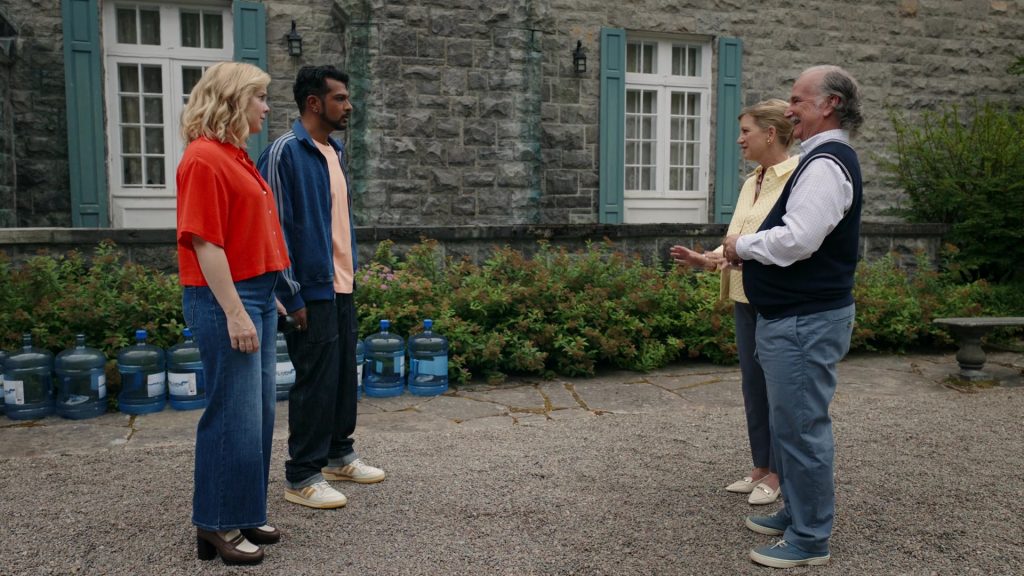 Adidas Jacket and Shoes in Ghosts S05E02 “Viking Wedding” (2025) (Image 3)