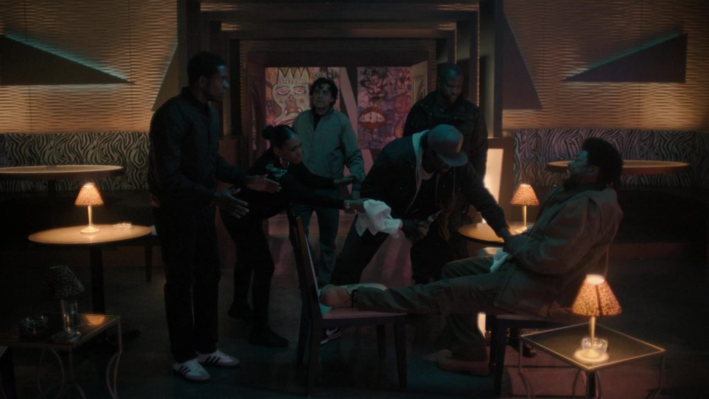 Adidas Men's Sneakers of Damson Idris as Franklin Saint in Snowfall S04E02 “Weight” (2021) (Image 1)