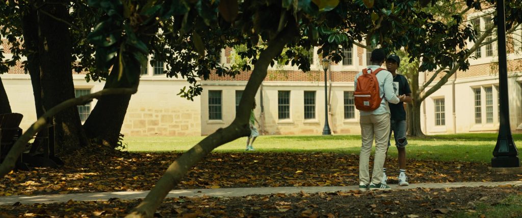 Adidas Men's Sneakers of Donald Elise Watkins as Kunle in Emergency (2022) (Image 1)
