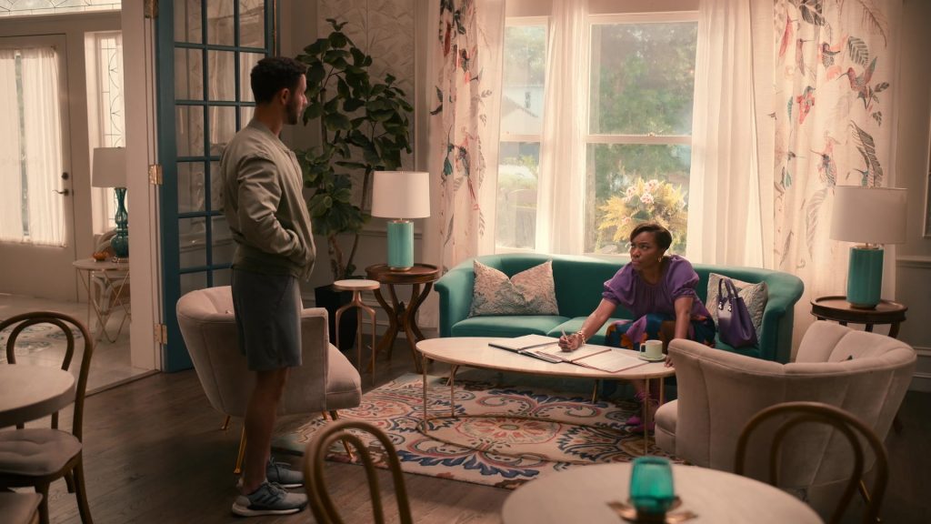 Adidas Men's Sneakers of Hunter Burke as Trotter Vidhyarkorn in Sweet Magnolias S02E02 “So Much to Say” (2022) (Image 1)