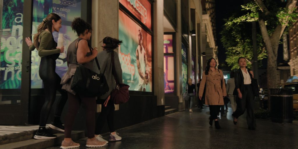 Adidas, On, Nike Shoes, Alo Bag in The Morning Show S04E07 “Person of Interest” (2025) (Image 1)