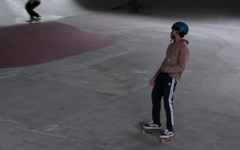 Adidas Pants and Vans Shoes Worn by Odiseas Georgiadis in Trinkets – Season 1, Episode 8, “Monday I'm in Love” (2019) (Image 1)