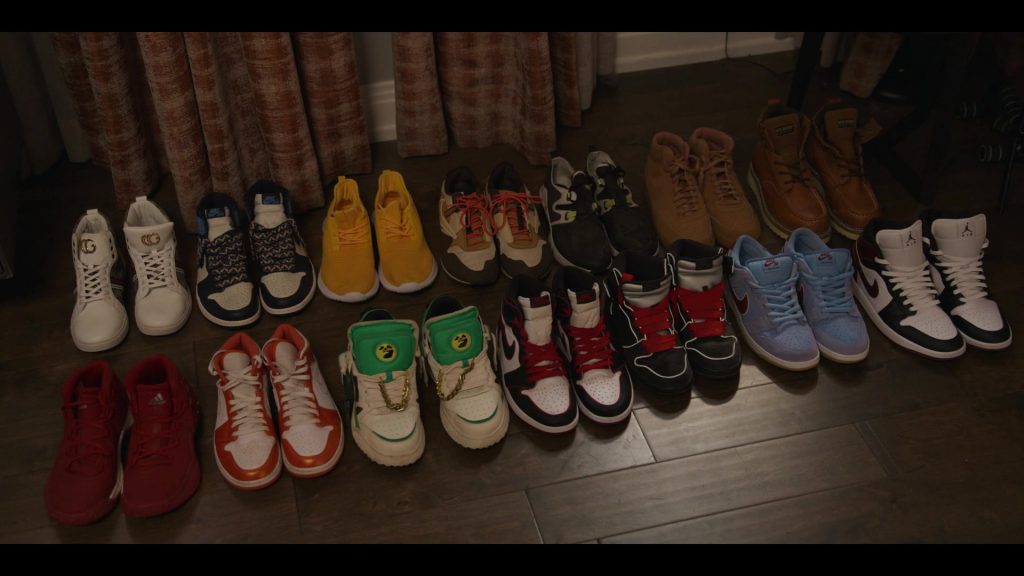 Adidas, Reebok, Nike, Gucci Shoes in Bel-Air S04E01 “The Maybes” (2025) (Image 1)