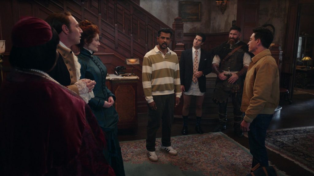 Adidas Samba sneakers in Ghosts S05E06 “Planes, Shanes and Automobiles” (2025) (Image 1)