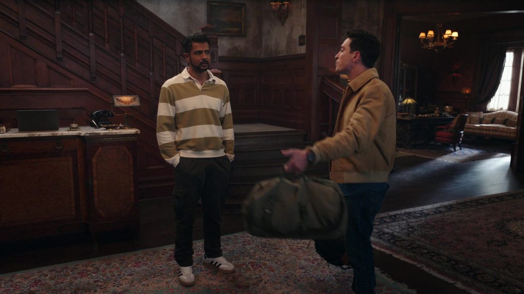 Adidas Samba sneakers in Ghosts S05E06 “Planes, Shanes and Automobiles” (2025) (Image 6)