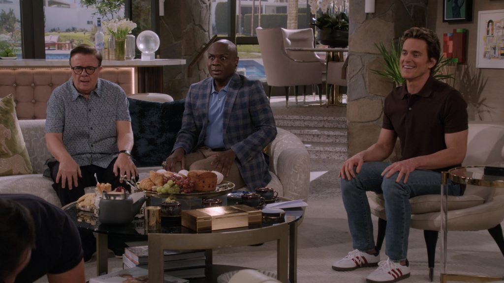 Adidas Shoes, Grey Goose Vodka in Mid-Century Modern S01E06 “Maid Serviced” (2025) (Image 1)