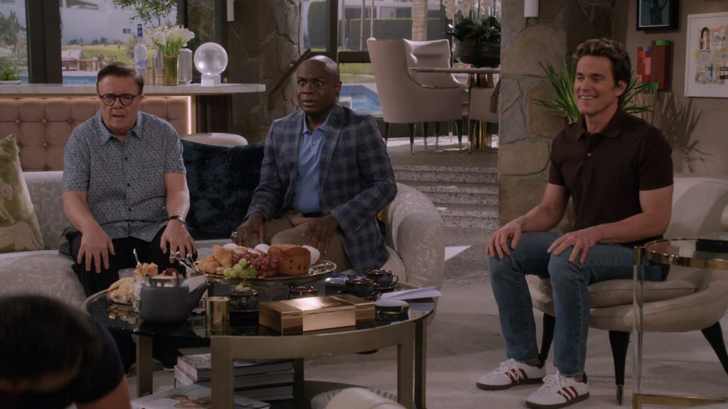 Adidas Shoes, Grey Goose Vodka in Mid-Century Modern S01E06 “Maid Serviced” (2025) (Image 2)