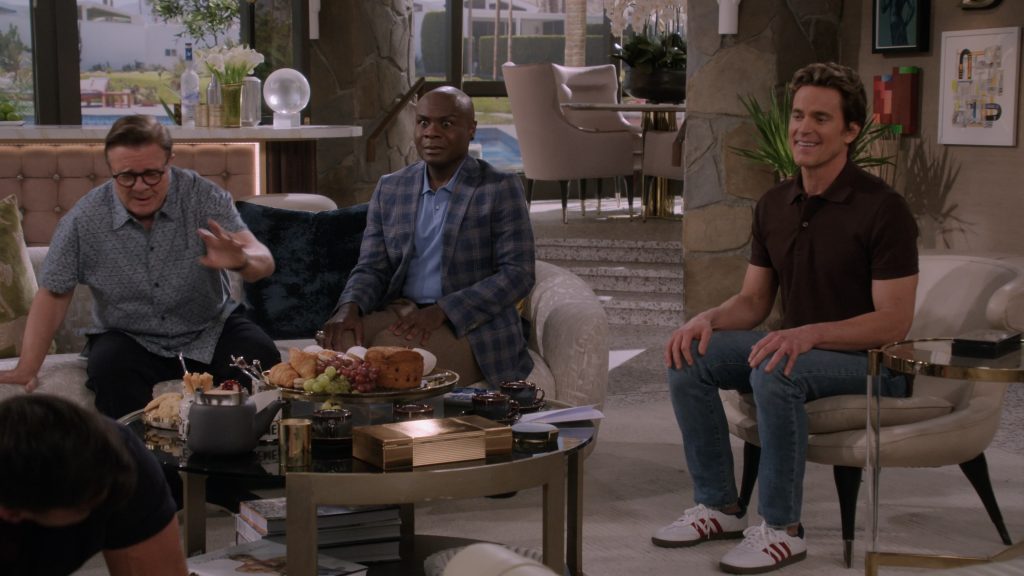 Adidas Shoes, Grey Goose Vodka in Mid-Century Modern S01E06 “Maid Serviced” (2025) (Image 3)