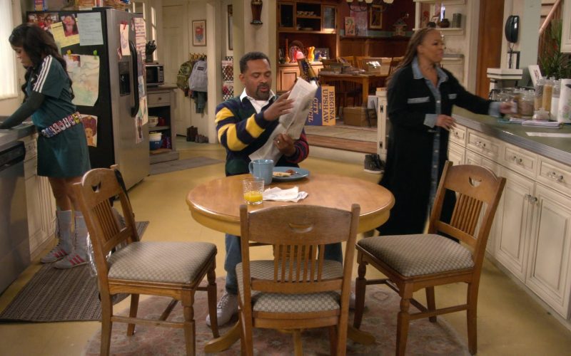 Adidas Shoes, JanSport Backpack in The Upshaws S07E02 “Save Face” (2026) (Image 1)