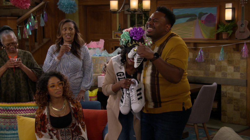Adidas Shoes in The Neighborhood S06E08 “Welcome to the Baby Shower” (2024) (Image 1)
