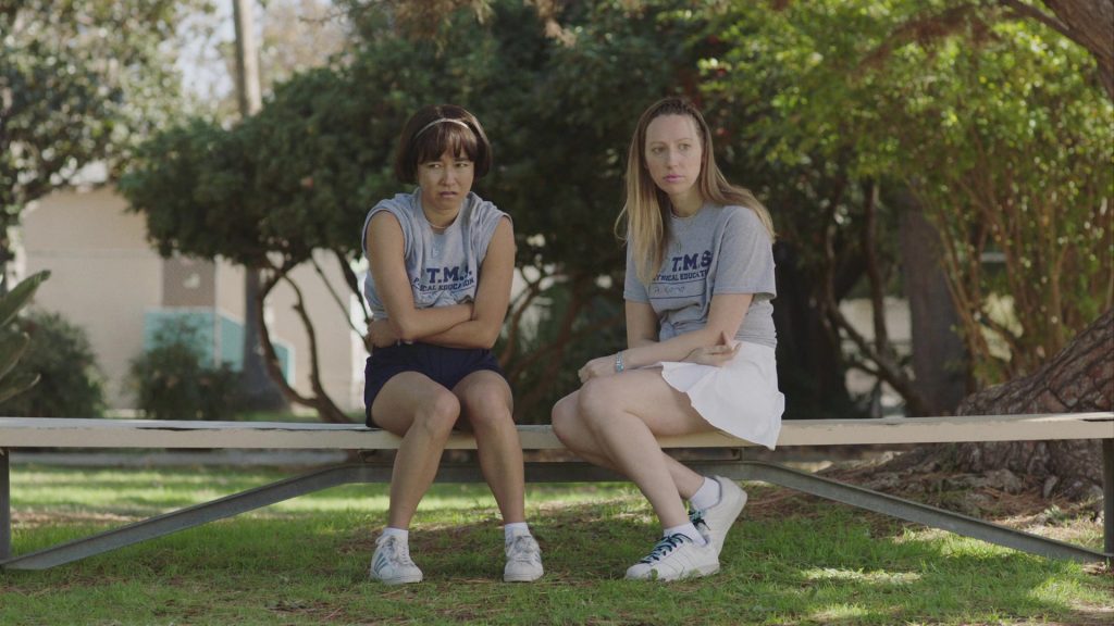 Adidas Shoes of Maya Erskine and Anna Konkle in PEN15 S02E01 “Pool” (2020) (Image 1)
