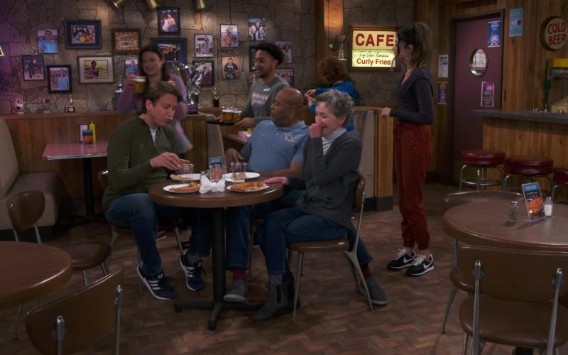 Adidas Shoes of Pete Holmes as Tom and Nike Sneakers of Amanda Perez as Tia in How We Roll S01E10 “The PTQ” (2022) (Image 1)