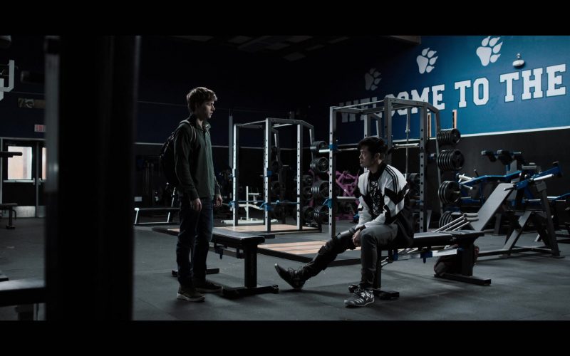 Adidas Sneakers and Jacket Worn by Ross Butler as Zach in 13 Reasons Why – Season 3, Episode 12, “And Then the Hurricane Hit” (2019) (Image 1)