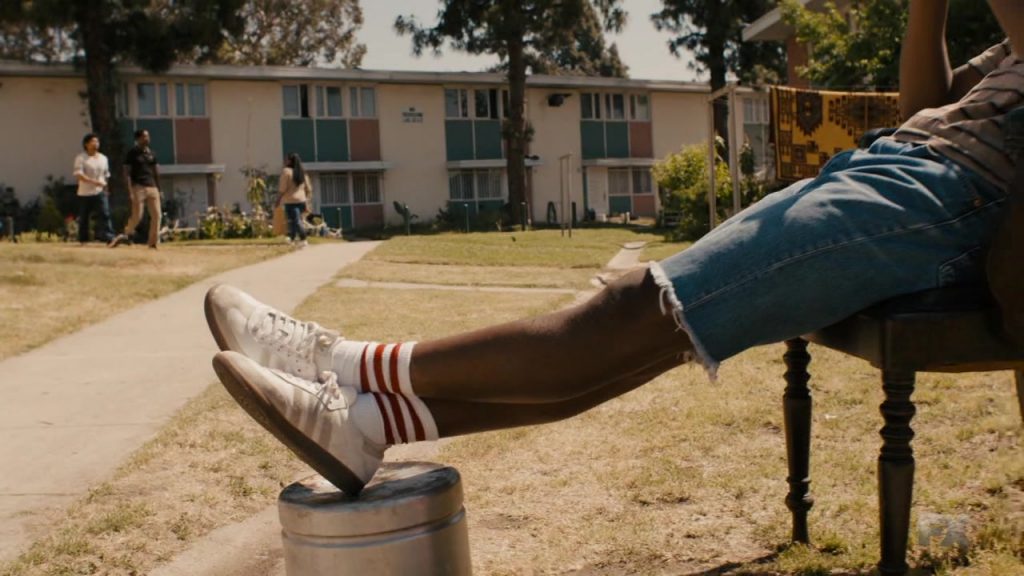 Adidas Sneakers in Snowfall – Season 3, Episode 7, Pocket Full of Rocks (2019) (Image 2)