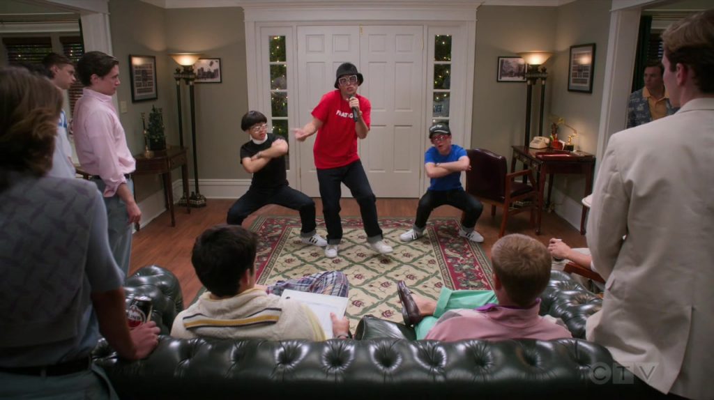 Adidas Sneakers in The Goldbergs Season 7 Episode 4 “Animal House” (2019) (Image 2)