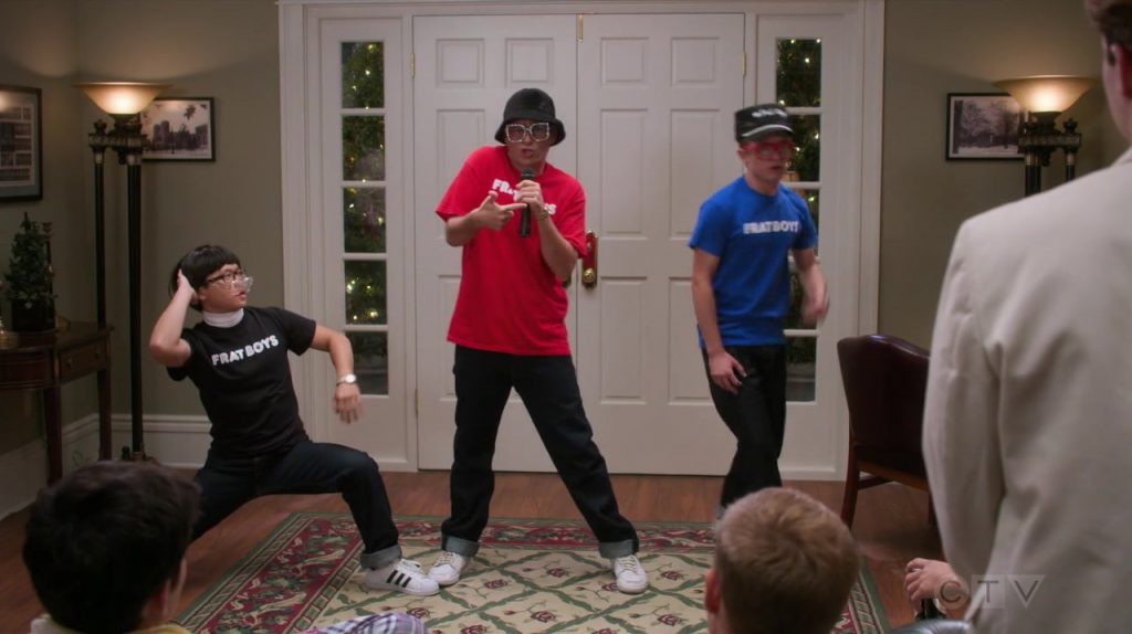 Adidas Sneakers in The Goldbergs Season 7 Episode 4 “Animal House” (2019) (Image 3)
