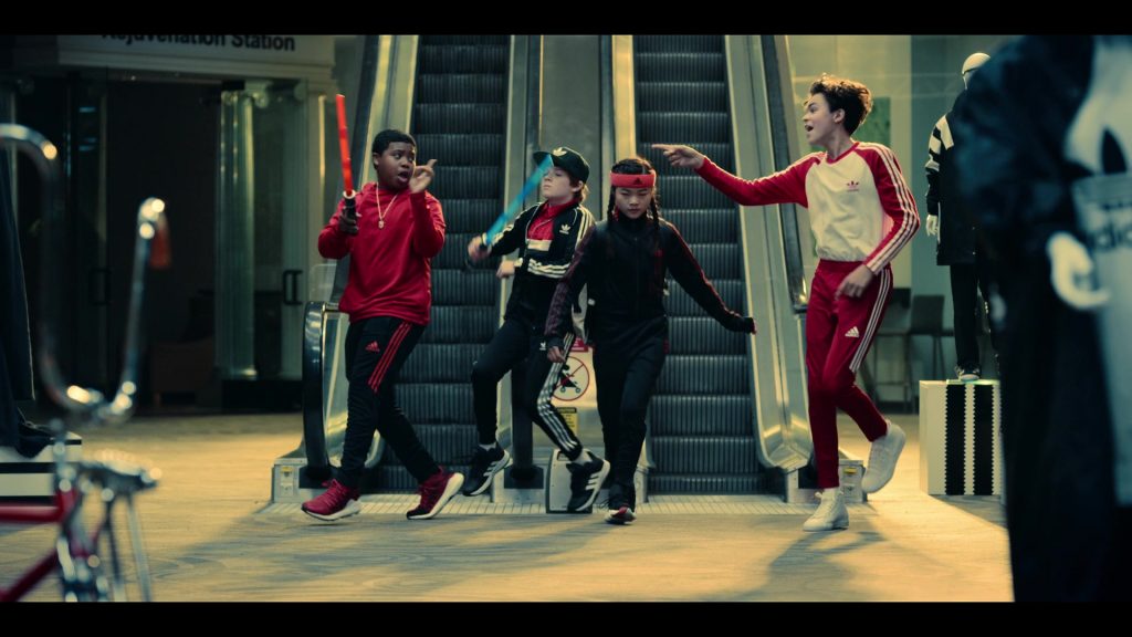 Adidas Sportswear Worn by Jack Gore, Benjamin Flores Jr., Miya Cech & Alessio Scalzotto in Rim of the World (2019) (Image 18)
