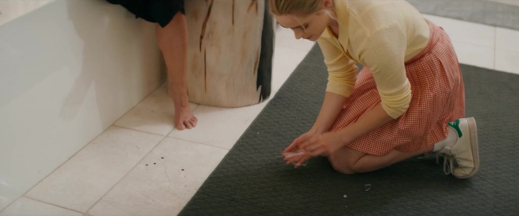 Adidas Stan Smith Shoes of Greer Grammer as Grace in Deadly Illusions (2021) (Image 2)