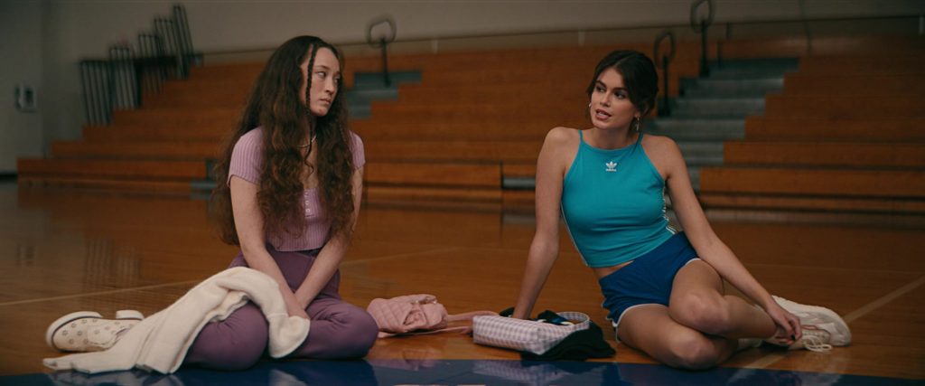 Adidas Top and Reebok Sneakers Worn by Kaia Gerber as Brittany in Bottoms (2023) (Image 2)