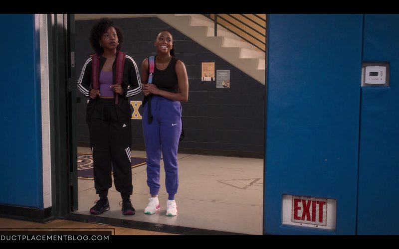Adidas Tracksuit, Nike Sneakers and Sweatpants in The Sex Lives of College Girls S02E09 “Sex & Basketball” (2022) (Image 1)