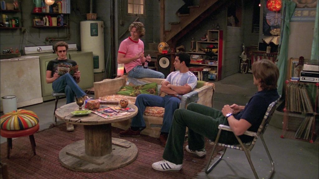 Adidas White Shoes of Ashton Kutcher in That '70s Show S08E04 “Misfire” (2005) (Image 1)