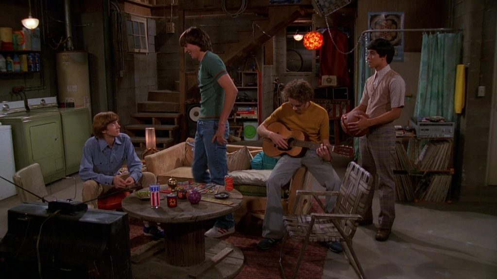 Adidas White Sneakers Worn by Ashton Kutcher as Michael Kelso in That '70s Show S01E02 “Eric's Birthday” (1998) (Image 1)