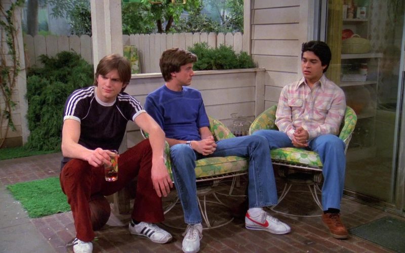 Adidas White Sneakers Worn by Ashton Kutcher as Michael in That '70s Show S05E19 “Bring It On Home” (2003) (Image 1)