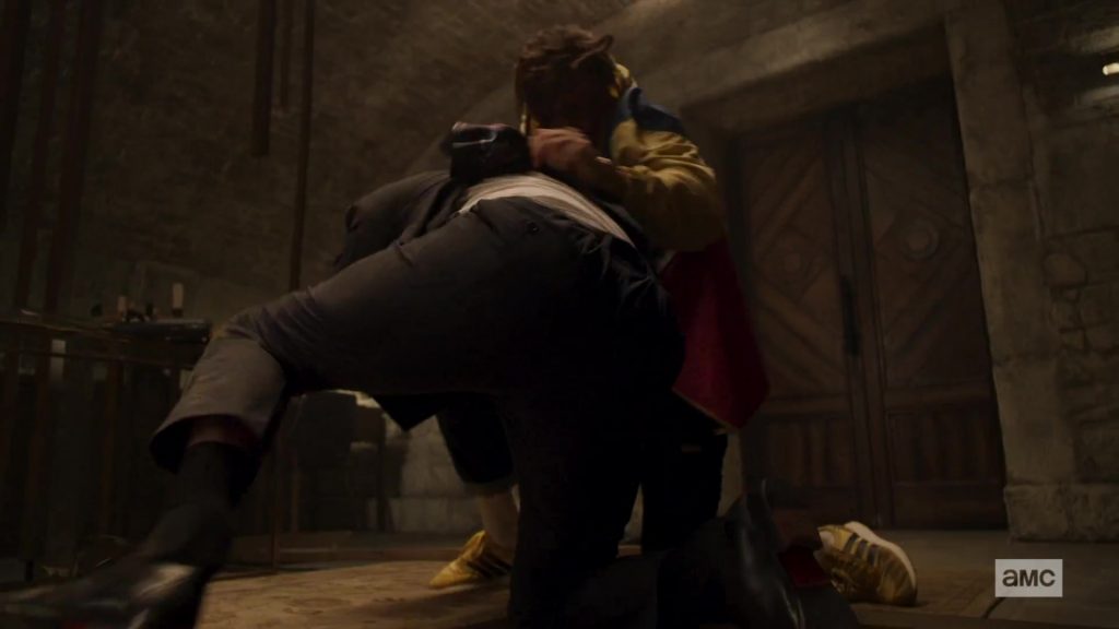 Adidas Yellow Shoes in Preacher – Season 4, Episode 10, End of the World (2019) (Image 1)