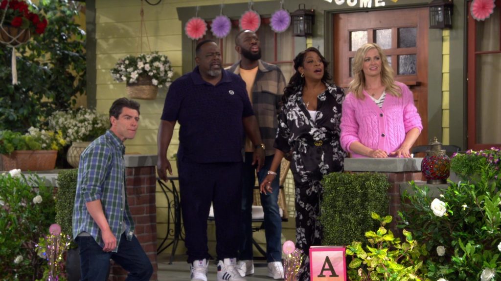 Adidas and Nike Shoes, Sergio Tacchini Shirt in The Neighborhood S07E01 “Welcome to the Neighborhood, Daphne” (2024) (Image 2)