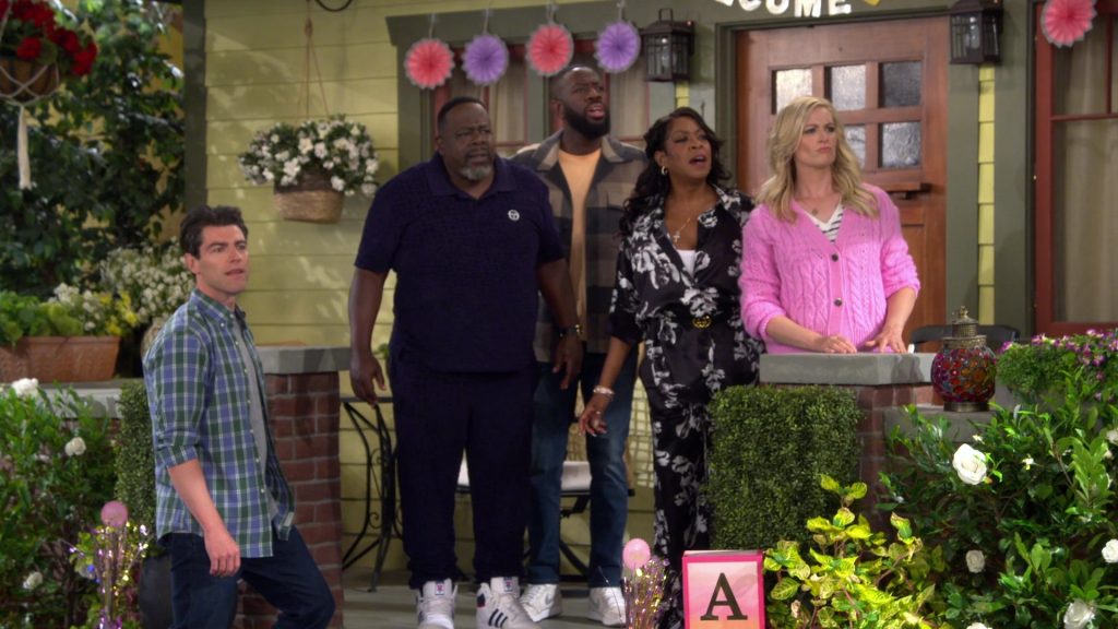 Adidas and Nike Shoes, Sergio Tacchini Shirt in The Neighborhood S07E01 “Welcome to the Neighborhood, Daphne” (2024) (Image 3)