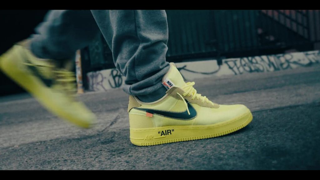 Air Force 1 Sneakers by Nike x Off-White in Sneakerheads S01E01 “100% Pure Adrenaline” (2020) (Image 1)