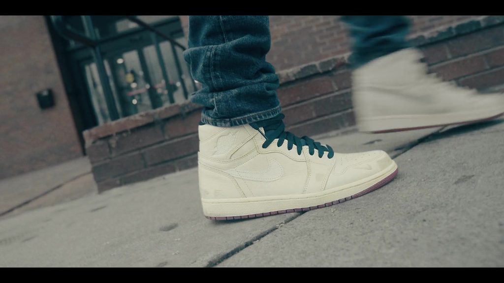 Air Jordan 1 All-White Sneakers by Nike in Sneakerheads S01E01 “100% Pure Adrenaline” (2020) (Image 1)