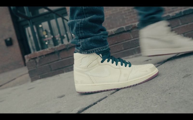 Air Jordan 1 All-White Sneakers by Nike in Sneakerheads S01E01 “100% Pure Adrenaline” (2020) (Image 1)