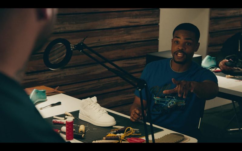 Air Jordan 1 Mid All-White Shoe in Sneakerheads S01E01 “100% Pure Adrenaline” (2020) (Image 1)